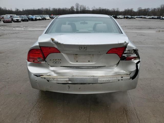 1HGFA16587L065530 - 2007 HONDA CIVIC LX SILVER photo 6