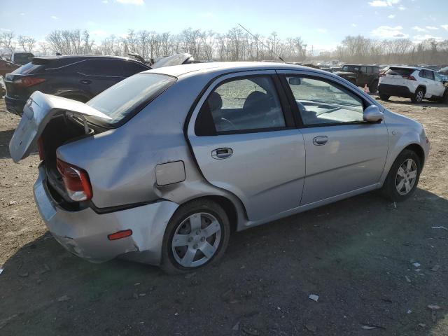 KL1TD56616B626428 - 2006 CHEVROLET AVEO BASE Gümüş foto 3