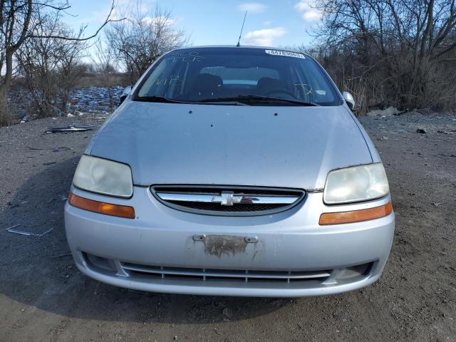 KL1TD56616B626428 - 2006 CHEVROLET AVEO BASE Gümüş foto 5