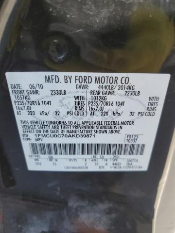 1FMCU0C70AKD39871 - 2010 FORD ESCAPE XLS BLACK photo 13