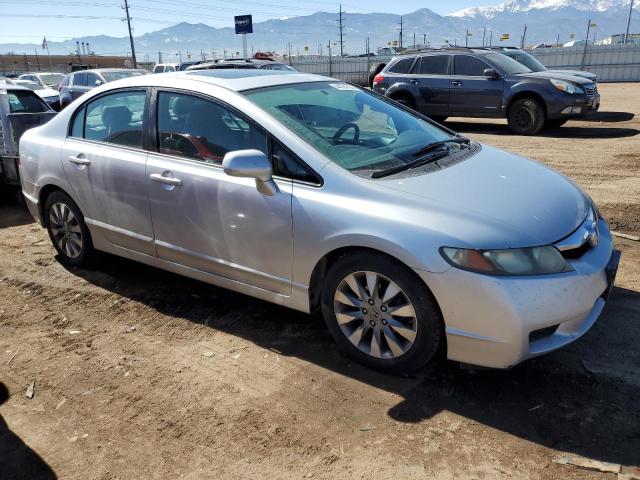 2HGFA1F80AH550971 - 2010 HONDA CIVIC EX SILVER photo 4