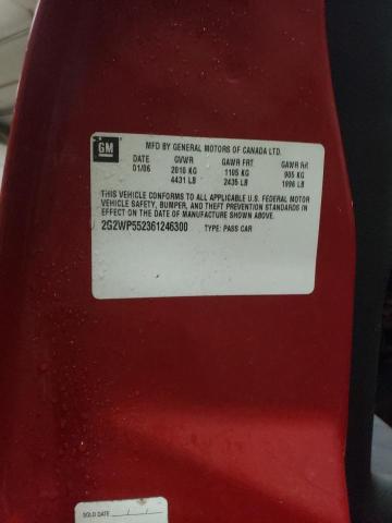 2G2WP552361246300 - 2006 PONTIAC GRAND PRIX 红色 照片 12