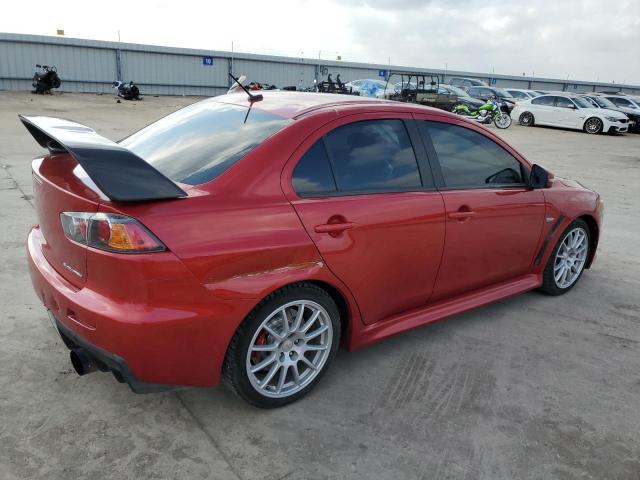 JA32W8FV5FU014212 - 2015 MITSUBISHI LANCER EVOLUTION GSR RED photo 3