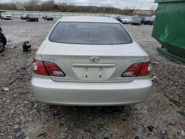 JTHBA30G945050245 - 2004 LEXUS ES 330 SILVER photo 6