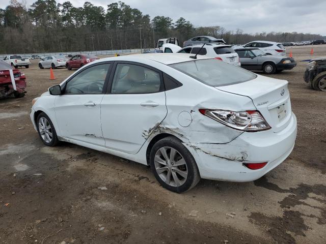 KMHCU4AE7EU708244 - 2014 HYUNDAI ACCENT GLS WHITE photo 2