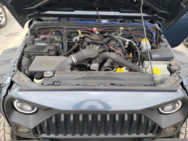 1J4FA24107L223566 - 2007 JEEP WRANGLER X BLUE photo 11