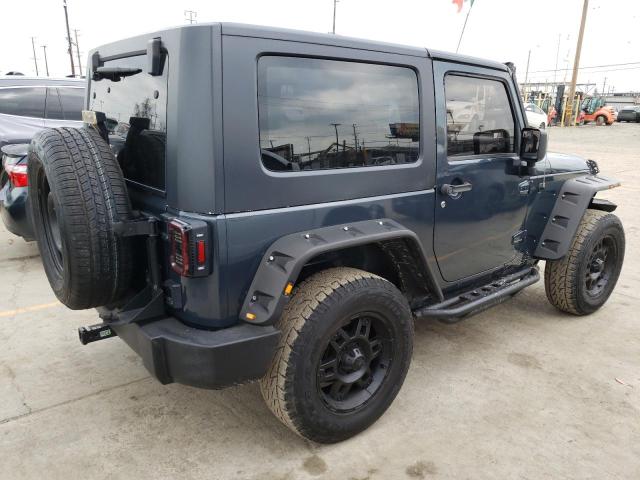 1J4FA24107L223566 - 2007 JEEP WRANGLER X BLUE photo 3