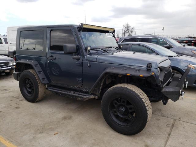 1J4FA24107L223566 - 2007 JEEP WRANGLER X BLUE photo 4