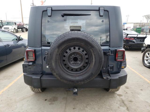 1J4FA24107L223566 - 2007 JEEP WRANGLER X BLUE photo 6