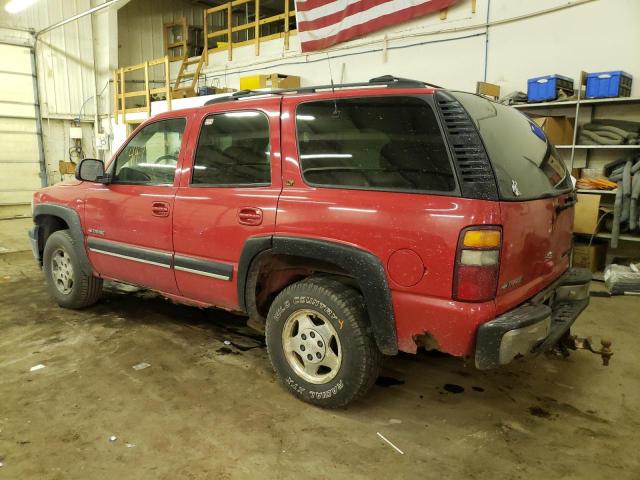 1GNEK13T61J307879 - 2001 CHEVROLET TAHOE K1500 RED photo 2