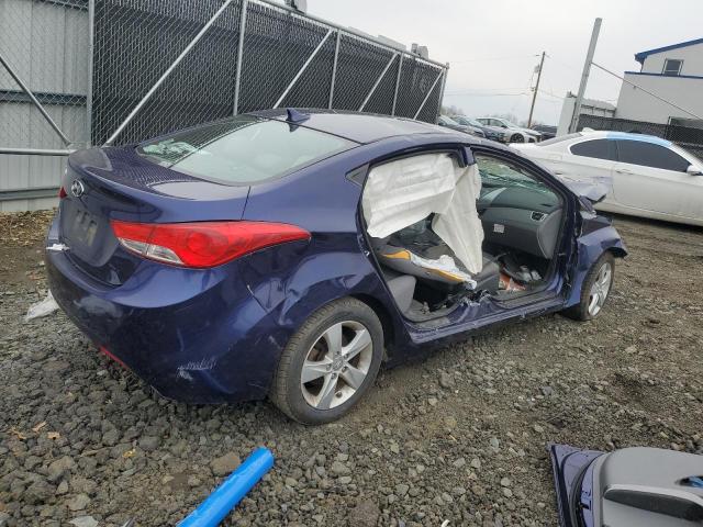 5NPDH4AE6DH418874 - 2013 HYUNDAI ELANTRA GLS BLUE photo 3