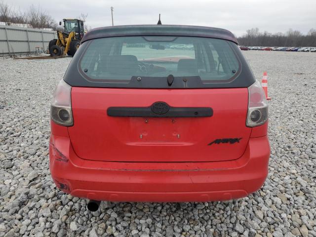 2T1KR32E76C554546 - 2006 TOYOTA COROLLA MA XR RED photo 6