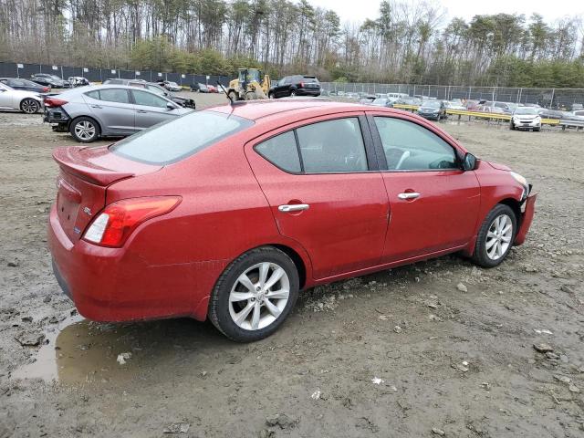 3N1CN7AP8FL800286 - 2015 NISSAN VERSA S RED photo 3