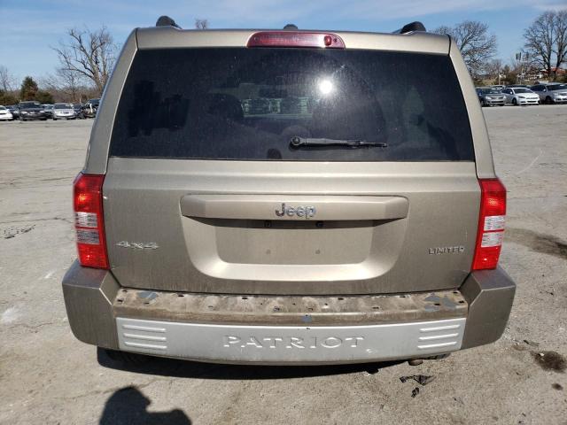 1J8FF48W58D639027 - 2008 JEEP PATRIOT LIMITED TAN photo 6