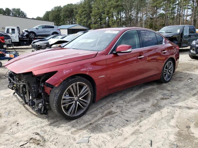 JN1AV7AR5EM700627 - 2014 INFINITI Q50 HYBRID PREMIUM RED photo 1