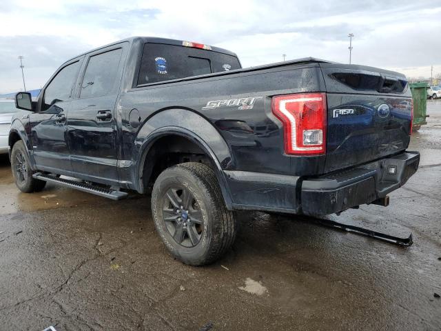 1FTEW1EP4HFA73557 - 2017 FORD F150 SUPERCREW BLACK photo 2