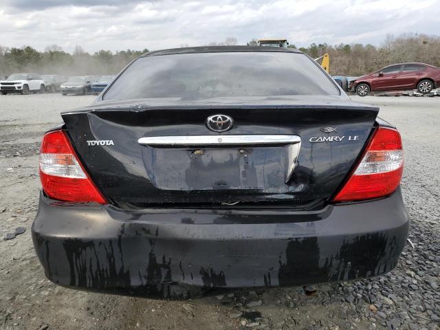 4T1BE30K74U280541 - 2004 TOYOTA CAMRY LE BLACK photo 6