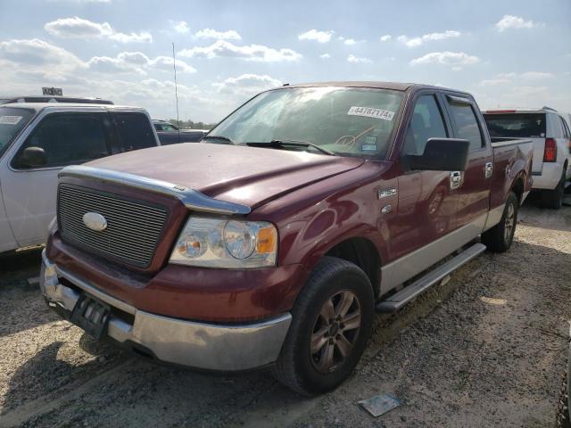 1FTPW12V26KC09782 - 2006 FORD F150 SUPERCREW MAROON photo 1