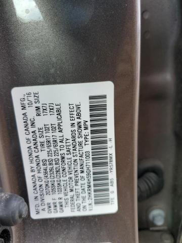 2HKRM4H59GH711003 - 2016 HONDA CR-V EX BROWN photo 13