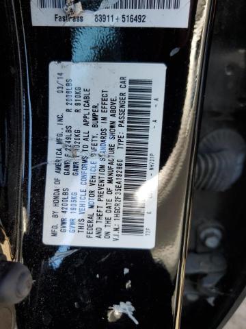 1HGCR2F35EA192860 - 2014 HONDA ACCORD LX BLACK photo 12