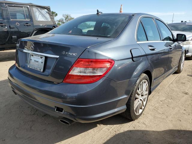 WDDGF81X29R067821 - 2009 MERCEDES-BENZ C-CLASS 300 4MATIC GRAY photo 3