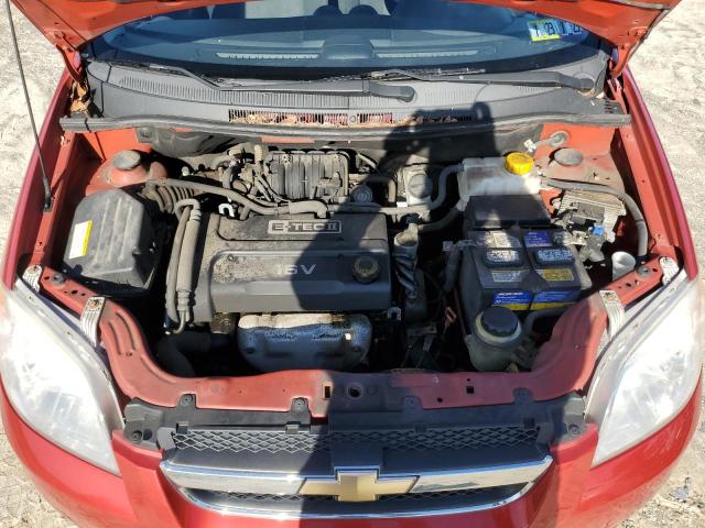 KL1TD56617B107493 - 2007 CHEVROLET AVEO BASE RED photo 11