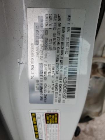 JM3TB28A080145378 - 2008 MAZDA CX-9 WHITE photo 12