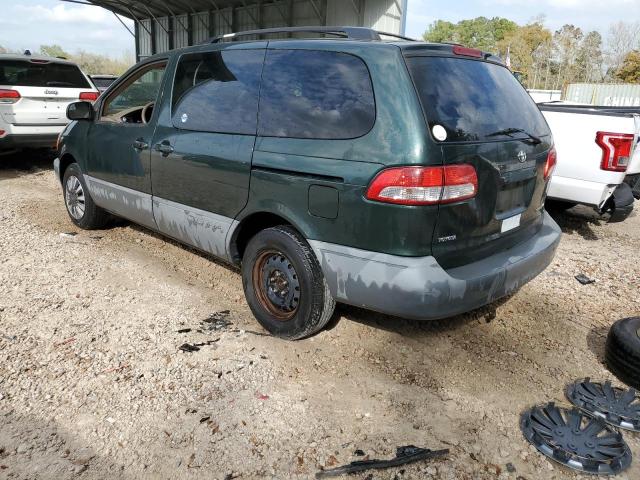 4T3ZF19C73U543063 - 2003 TOYOTA SIENNA CE GREEN photo 2