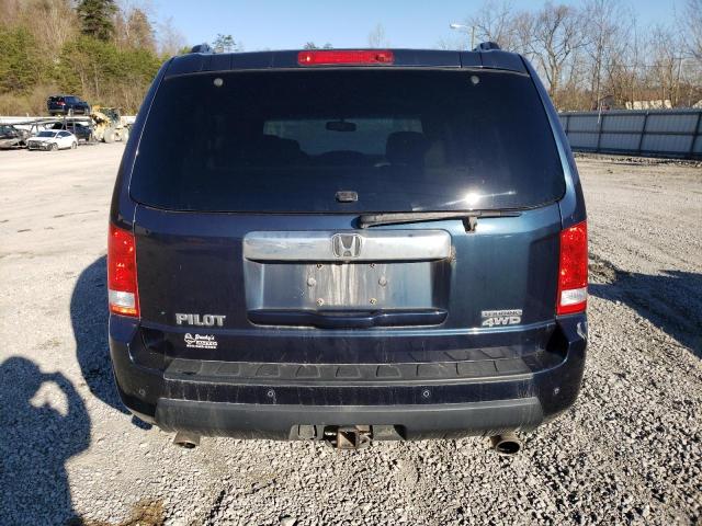 5FNYF4H99BB037676 - 2011 HONDA PILOT TOURING BLUE photo 6