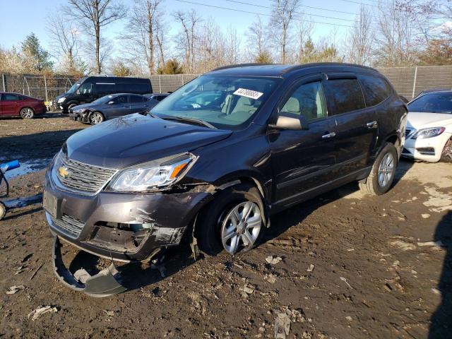 1GNKRFKD1DJ153947 - 2013 CHEVROLET TRAVERSE LS GRAY photo 1