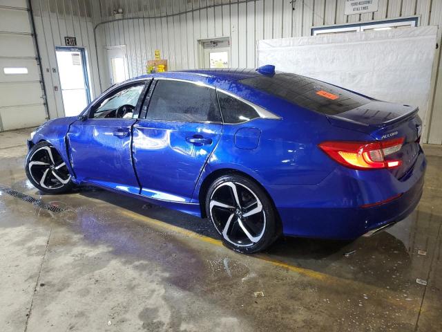 1HGCV1F3XJA132184 - 2018 HONDA ACCORD SPORT Синій фото 2