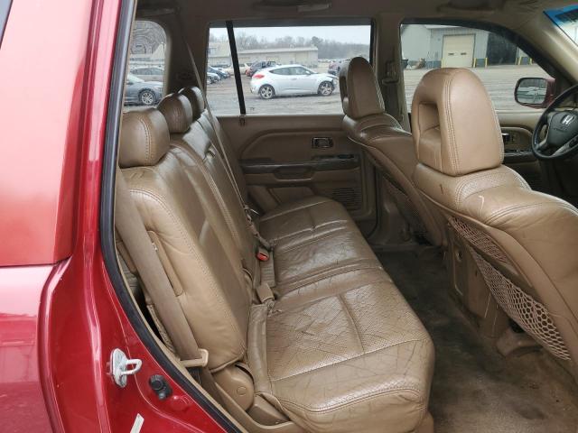 2HKYF18594H542889 - 2004 HONDA PILOT EXL RED photo 11