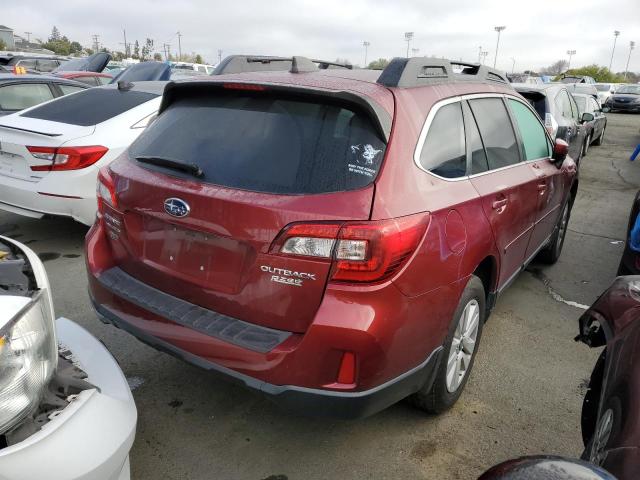 4S4BSADC1H3200436 - 2017 SUBARU OUTBACK 2.5I PREMIUM RED photo 3