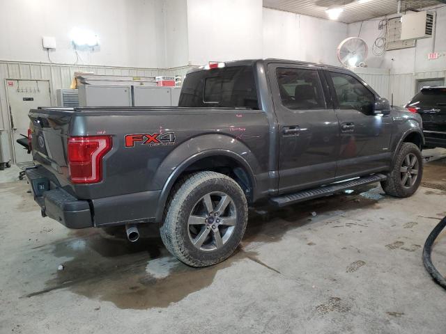 1FTEW1EG9FFA69517 - 2015 FORD F150 SUPERCREW GRAY photo 3