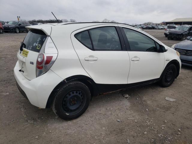 JTDKDTB32C1503579 - 2012 TOYOTA PRIUS C WHITE photo 3