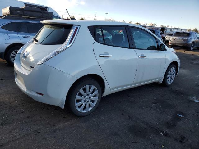 1N4AZ0CP1FC332819 - 2015 NISSAN LEAF S WHITE photo 3