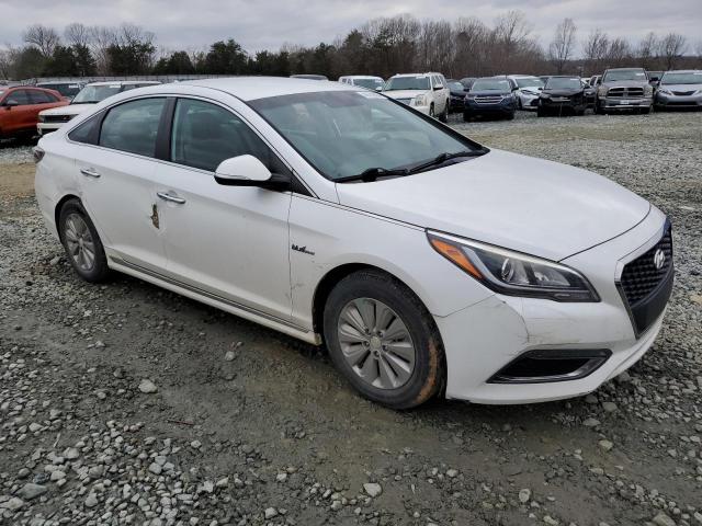 KMHE24L14GA038567 - 2016 HYUNDAI SONATA HYBRID WHITE photo 4