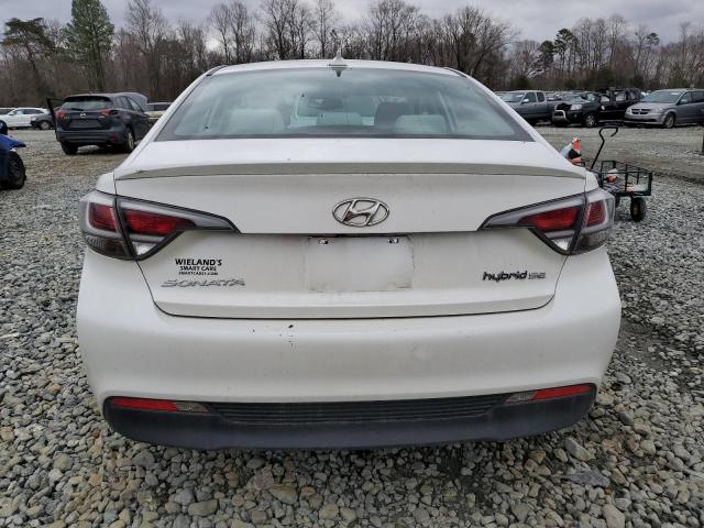 KMHE24L14GA038567 - 2016 HYUNDAI SONATA HYBRID WHITE photo 6