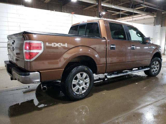 1FTFW1EF4BFA43445 - 2011 FORD F150 SUPERCREW BROWN photo 3