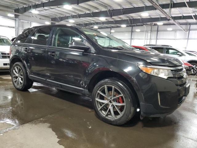 2FMDK3JC2EBB28411 - 2014 FORD EDGE SEL BLACK photo 4