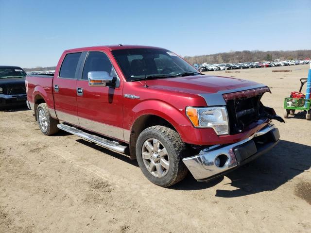 1FTFW1CF3EKD38681 - 2014 FORD F150 SUPERCREW RED photo 4