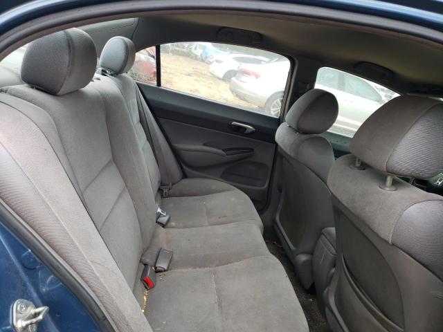 1HGFA16537L053091 - 2007 HONDA CIVIC LX BLUE photo 10