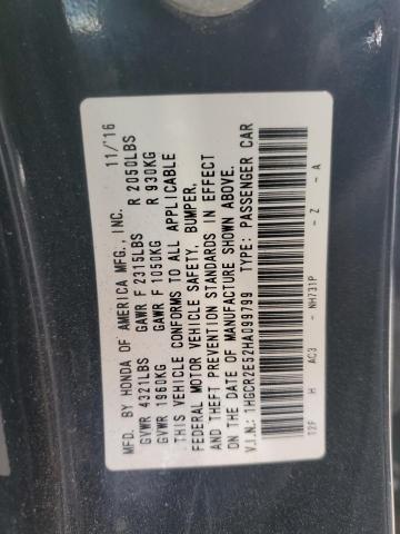 1HGCR2E52HA099799 - 2017 HONDA ACCORD SPORT 黑色 照片 12