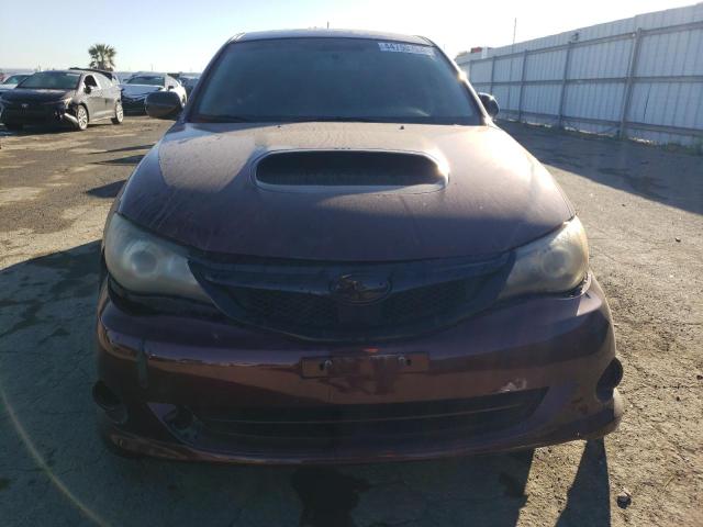 JF1GH74648G812831 - 2008 SUBARU IMPREZA WRX BURGUNDY photo 5