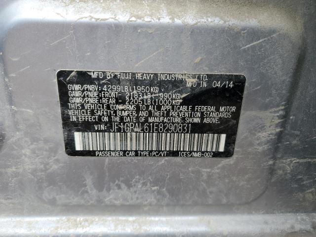 JF1GPAL61E8290831 - 2014 SUBARU IMPREZA SPORT PREMIUM SILVER photo 12