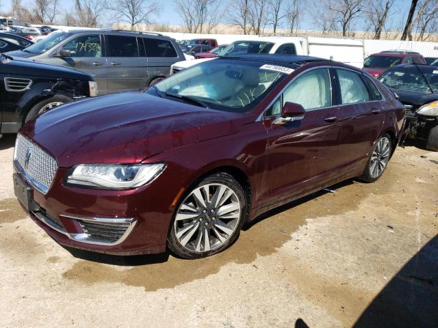 3LN6L5E96HR625001 - 2017 LINCOLN MKZ RESERVE BURGUNDY photo 1