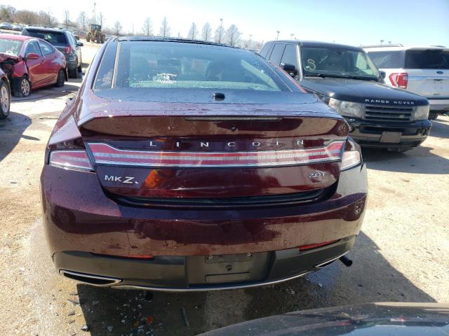3LN6L5E96HR625001 - 2017 LINCOLN MKZ RESERVE ბურგუნდია ფოტო 6