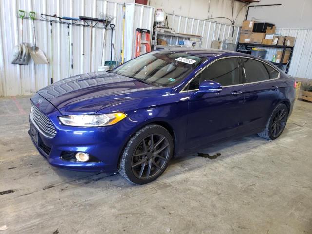 3FA6P0K90DR331125 - 2013 FORD FUSION TITANIUM BLUE photo 1