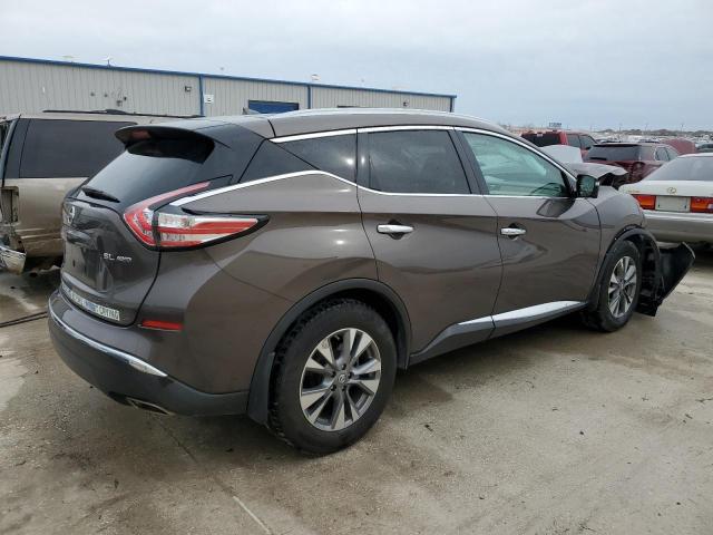 5N1AZ2MH0FN227928 - 2015 NISSAN MURANO S BROWN photo 3