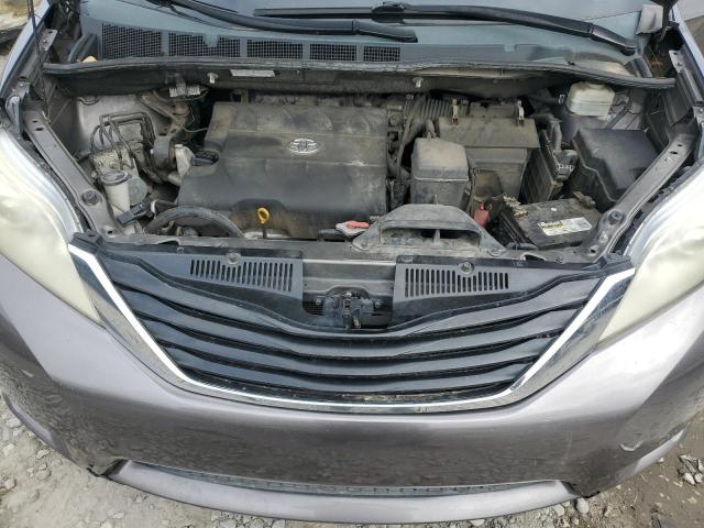 5TDKK3DC1BS158808 - 2011 TOYOTA SIENNA LE GRAY photo 12